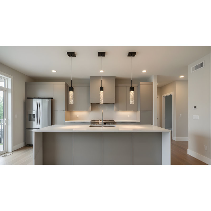 Savell 1 - Light Matte Black LED Single Pendant