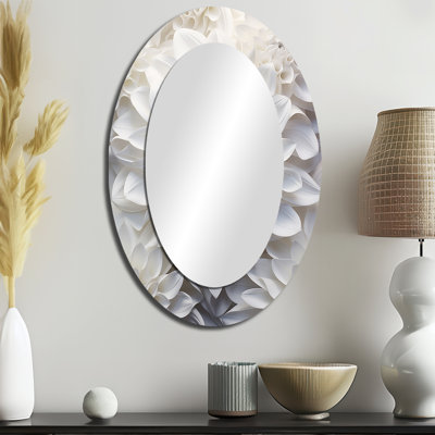 Miroir mural Minimalisme blanc Dahlia - noir