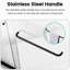 Cabine de douche à dérivation réglable de 56 à 60 po, H 72 po, verre trempé, noir mat, unité de salle de bain double à porte coulissante noire facile à installer, H 56 po à l 60 po x H 72 po, cloison de 1/4 po-121585253