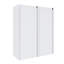Meuble-lavabo mural 60 po avec lavabo en résine et armoire à 2 côtés, 3 tiroirs à fermeture en douceur, montage mural