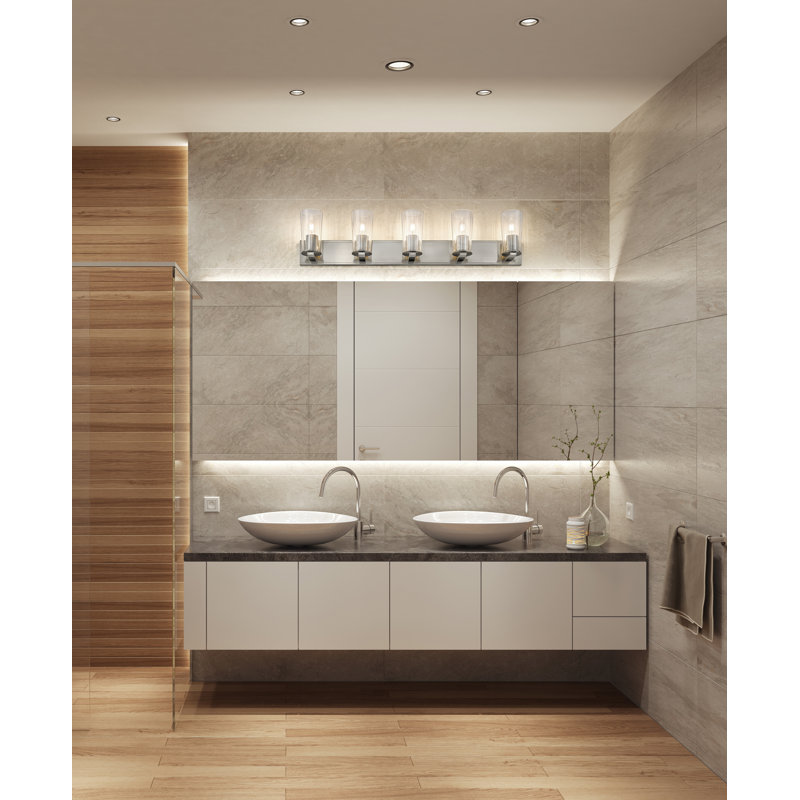 Esma 5 Light Vanity, Brushed Nickel