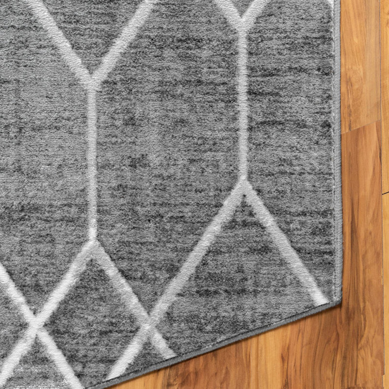 Eshin Abstract Indoor Rug, Octagon 5'3"
