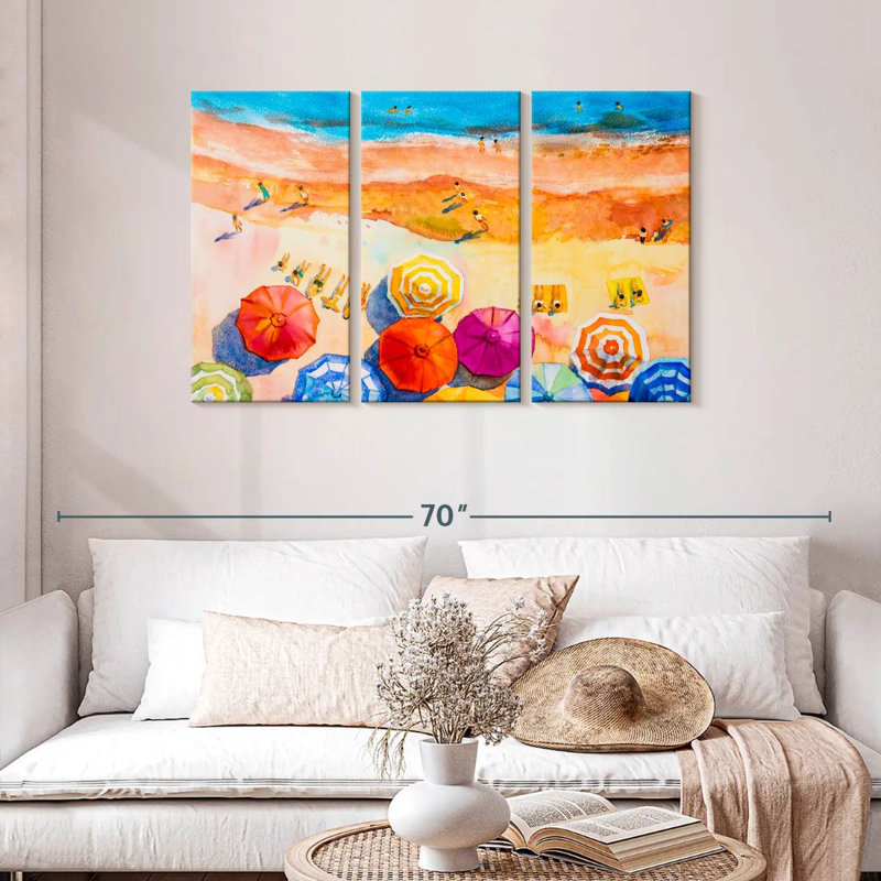Alvord Vacation At The Beach, 28" H x 45" W