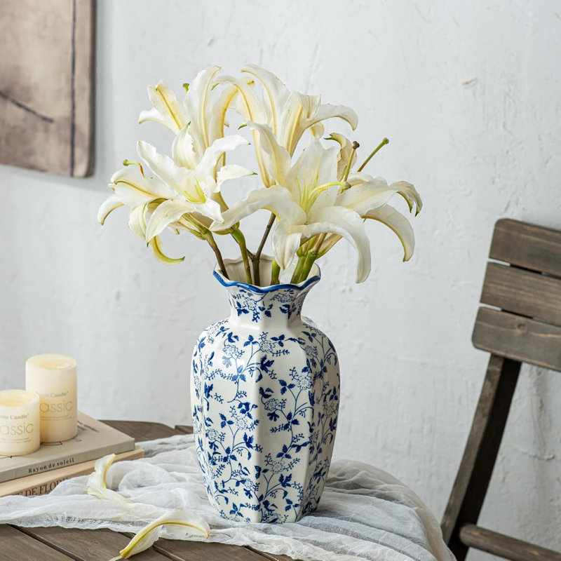 Blue And White Ceramic Vase
