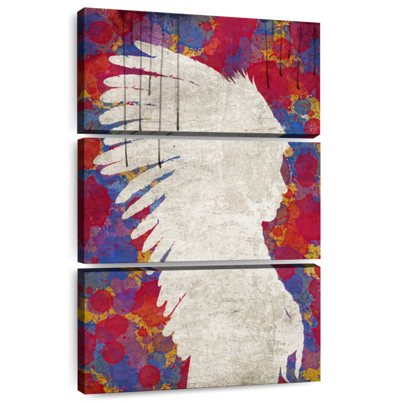 Lelar Abstract Indian, 50" H x 32" W