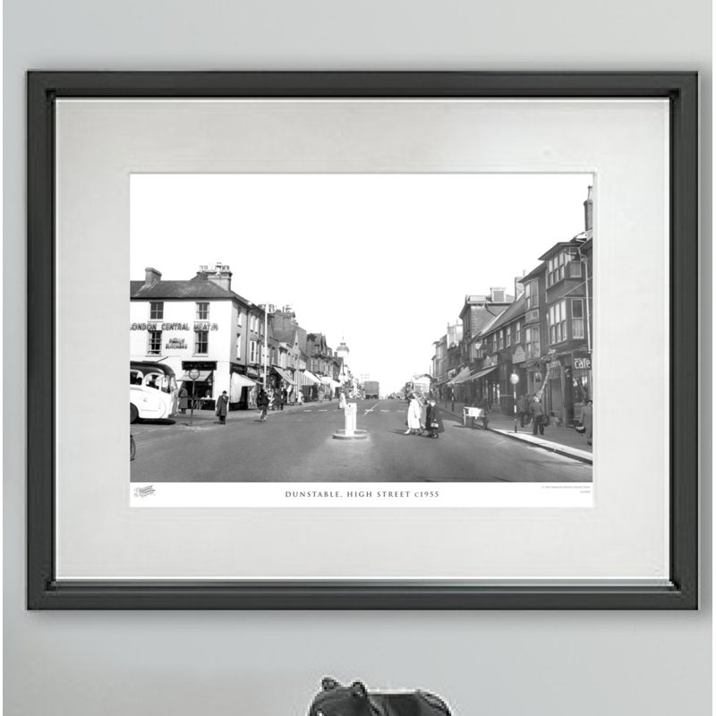 Dunstable, High Street C1955 - Single Picture Frame Print, 28cm H X 36cm W x 2cm D