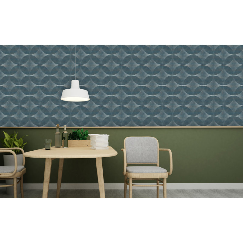 Geometric Wallpaper Double Roll, Dusk