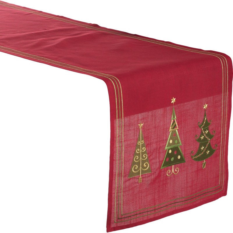 Christmas Tree Design Runner, 54" x 16"