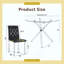 Ensemble de table et de chaises. Table ronde en verre moderne: 39 po de diamètre, support en métal argenté en forme de X. Jumelé avec 4 chaises de salle à manger en polyuréthane noir avec dossier ergonomique à boucle. Convient aux restaurants et aux cuisines.-500549475-500549476