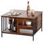 Table de bout 31,5 "avec table basse de rangement et table basse à hauteur réglable avec rangement à hauteur réglable