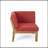 CORNER AND COFFEE TABLE, RED