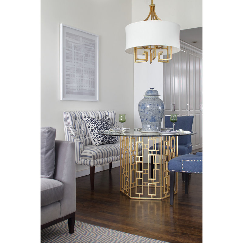 Alexandra Round Glass Dining Table