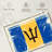 Borges Splattered Barbados Flag-109399162