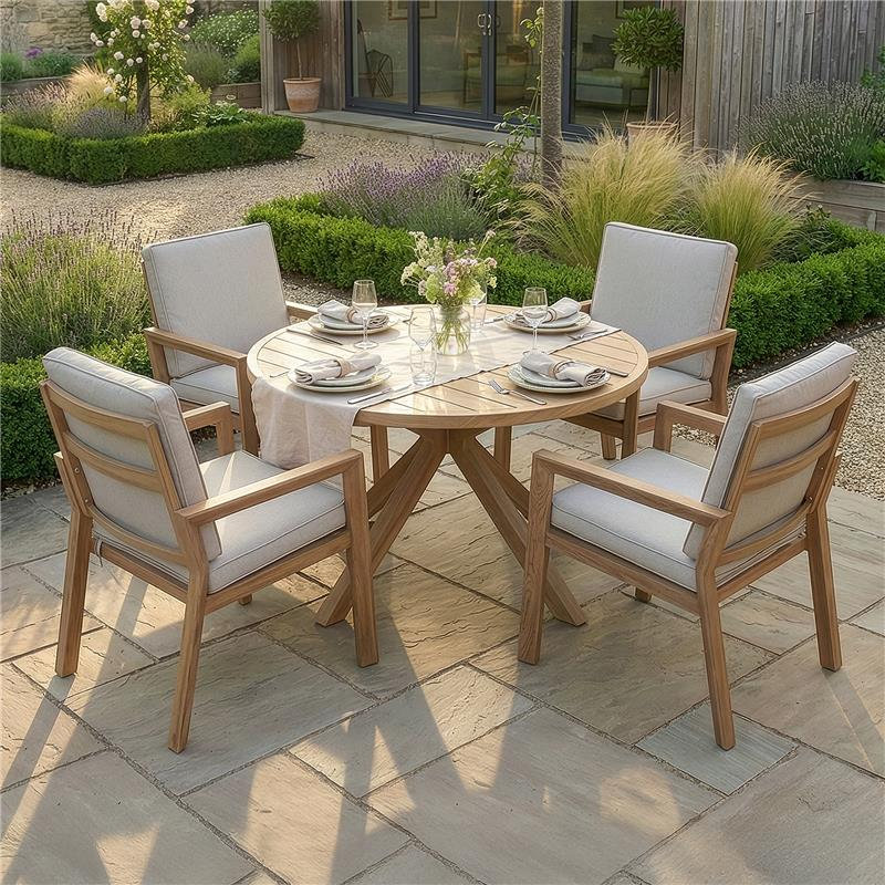 Andranik 4 - Person Patio Dining Set with
