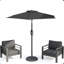 Parasol de qualité supérieure avec manivelle et inclinaison réglable-1614328253