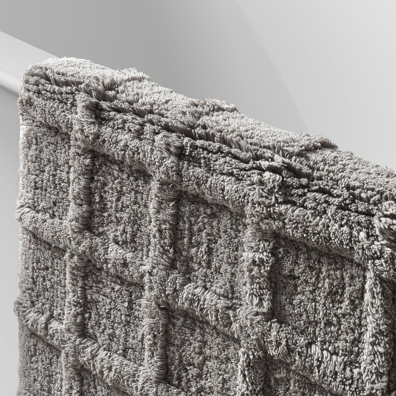Carter Bath Rug, Gray