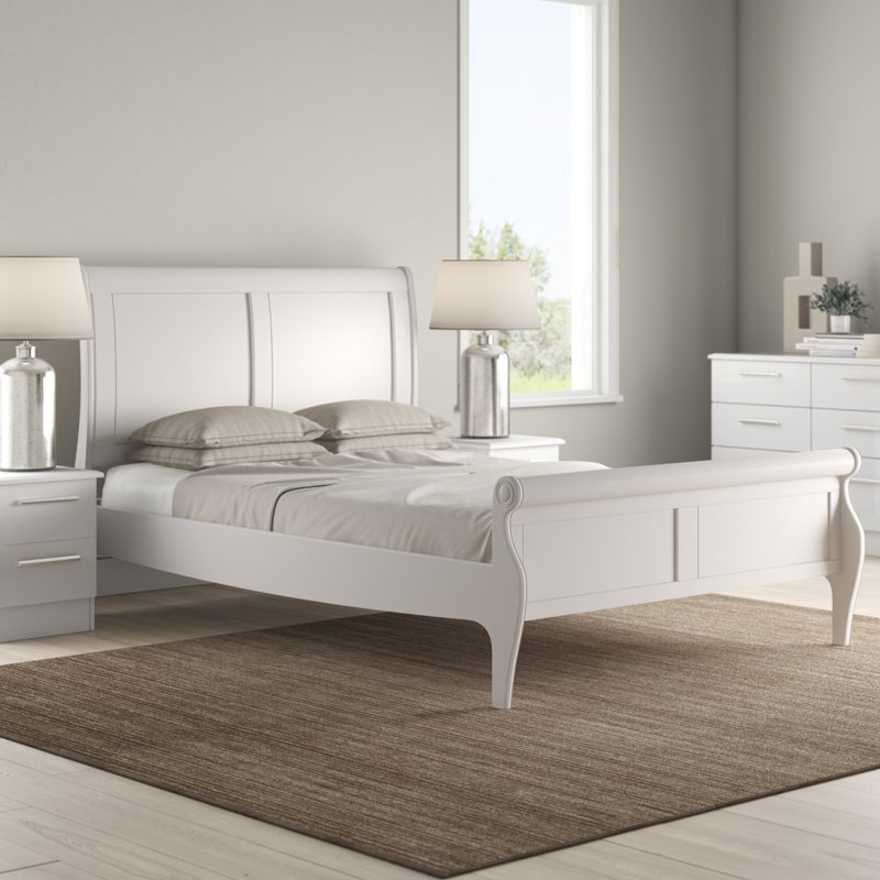Aaden Solid Wood Bed, Double (4'6)