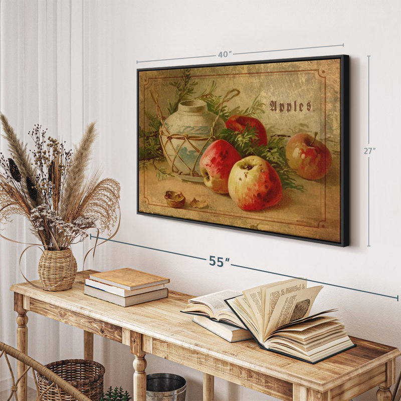 "Délicieuses pommes, art mural", H 27 po x l 40 po