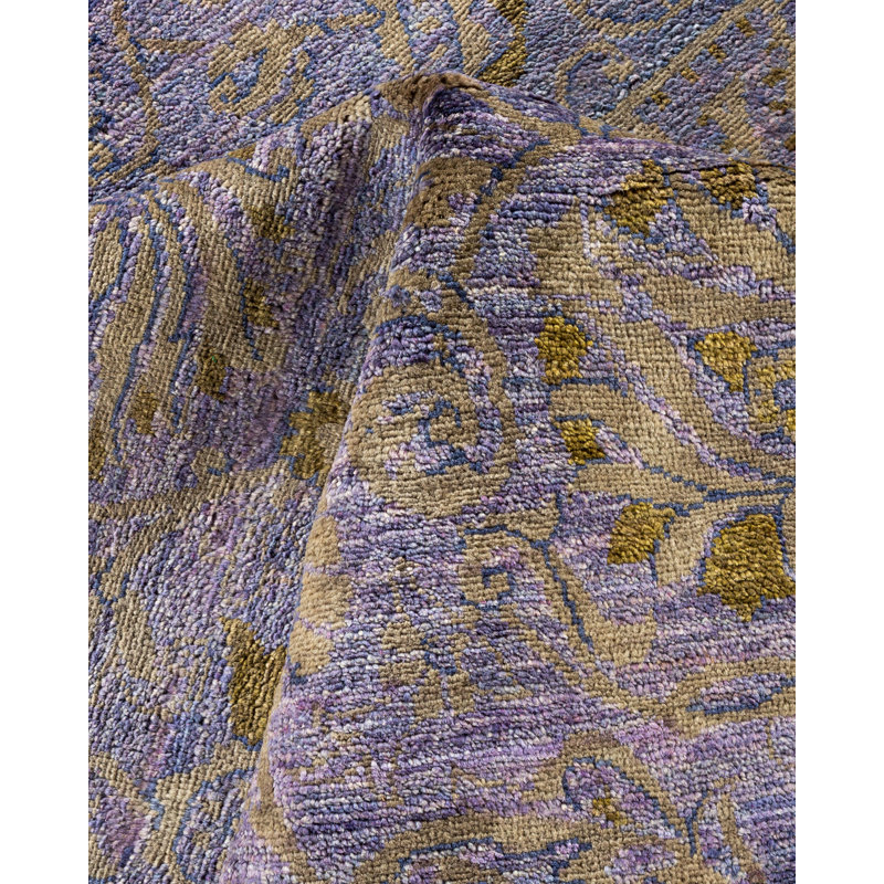 Suzani One-of-a-Kind 9' 1" X 11' 8" Hand Knotted Area Rug