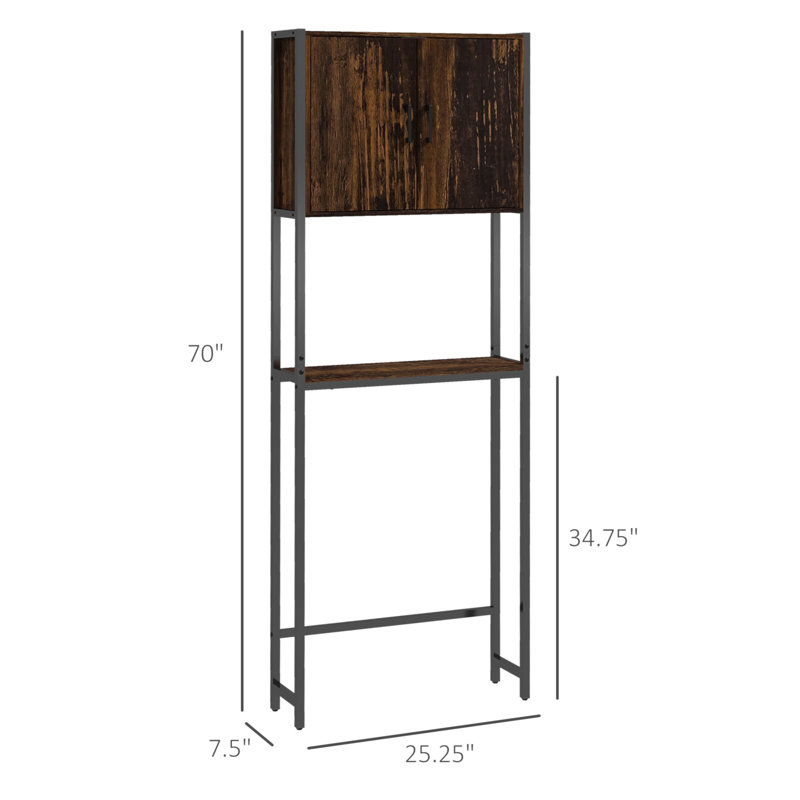 Wylo Manufactured Wood,Metal Freestanding Over The Toilet Storage