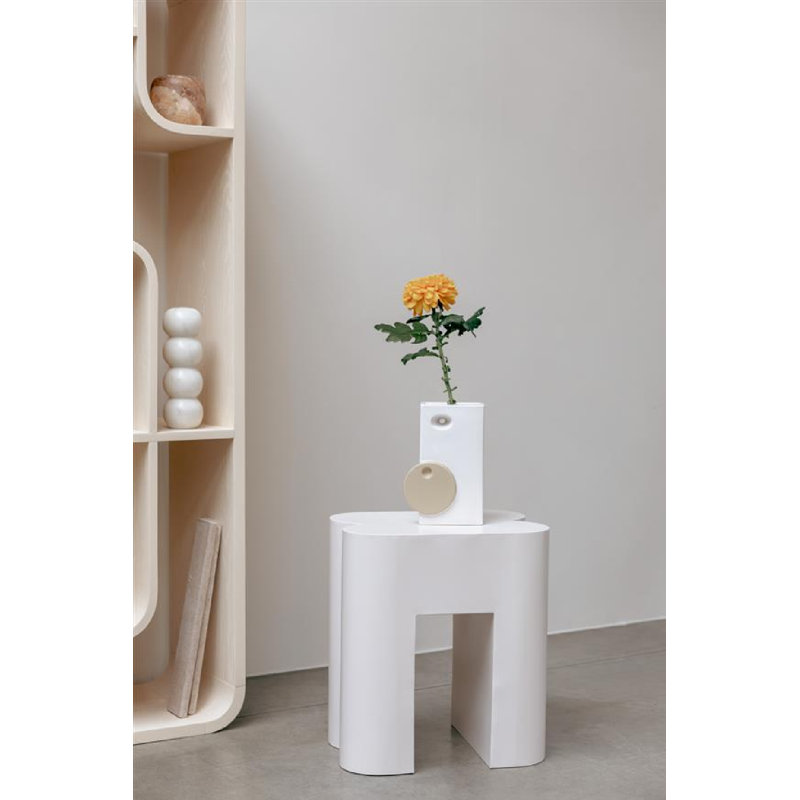 Tabouret décoratif Shape, Blanc