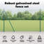 Welded Wire Fence With 7 Flanged Posts Steel-495119007-495119009