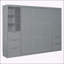 Grand lit escamotable mural avec placard-723709674