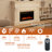 Rayva Classic Built-in or Wall-Mounted Direct Vent Electric Fireplace Insert-509858909