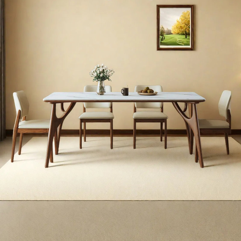 Simple modern dining table, 29.92"H x 70.87"L x 35.43"W