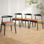 Siège ergonomique en bois de style Mid-Century pour la salle à manger et le salon