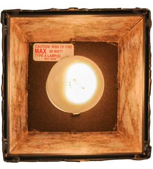 Rustic Lodge 1 - Light Pendant, Antique Copper, 11" - 40" H x 8.5" W x 8.5" D