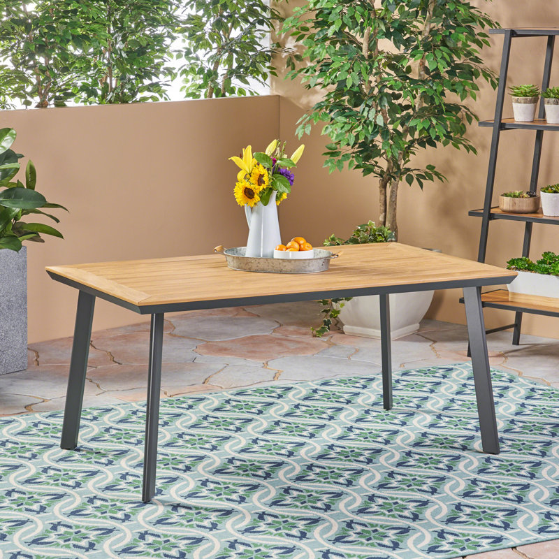 Table de salle à manger Farjand, Gris foncé