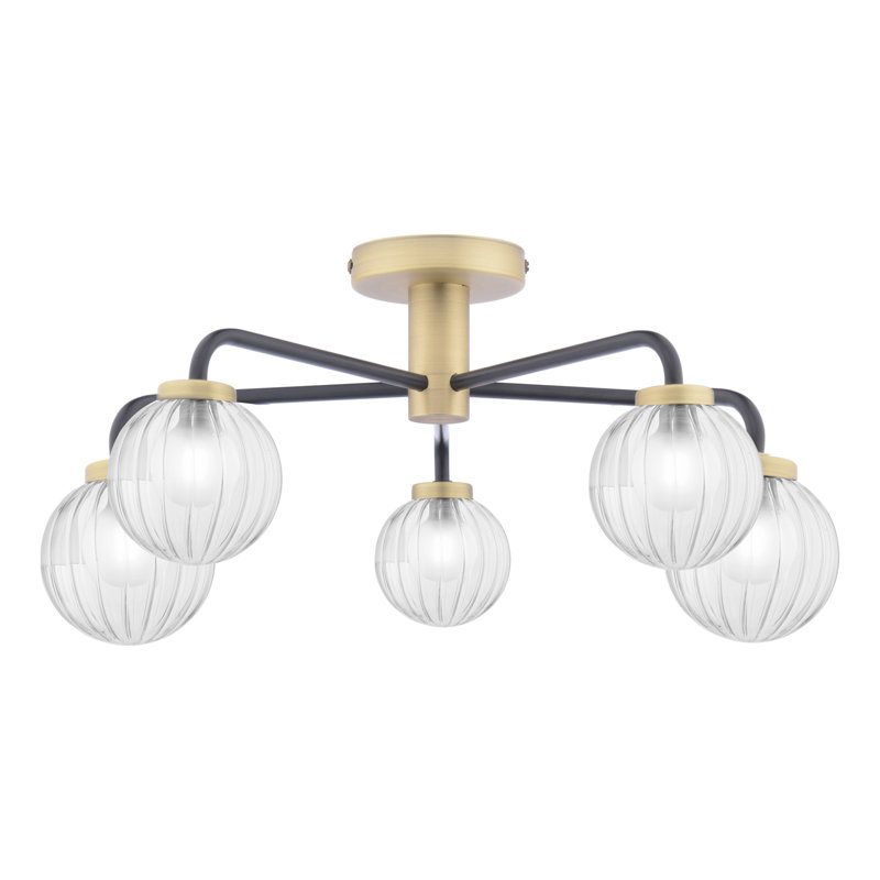 Aneris Glass Semi Flush Mount