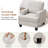 Upholstered Armchair with Armrest Interior Storage-1173430864