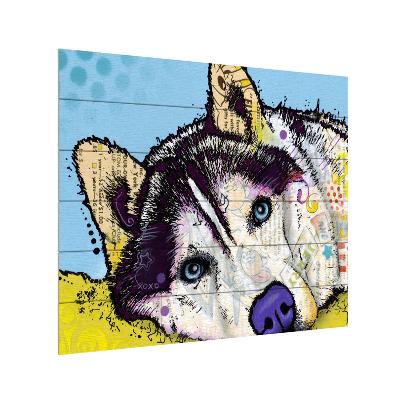 Print, 18" H x 22" W x 0.5" D, Wood Slat