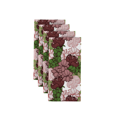 Conan Polyester Floral Square Napkin