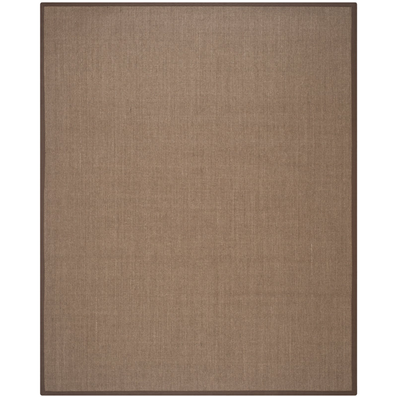Auckland Jute Brown Area Rug, Rectangle 8' x 10'