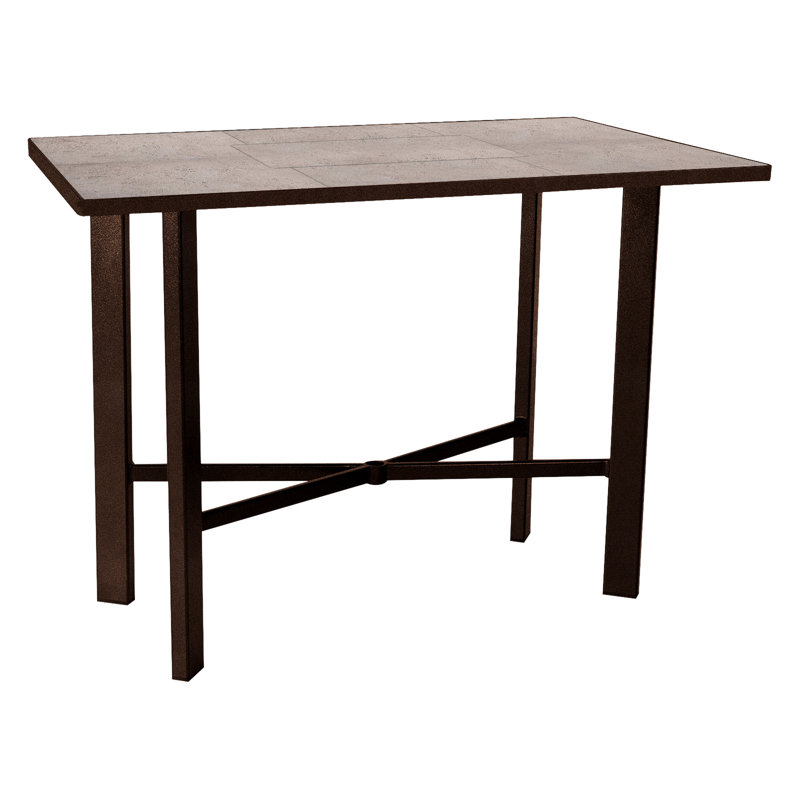Tables Outdoor Rectangle Counter Table, Copper Creek, Summit Gray