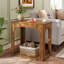Solid Wood Pedestal End Table