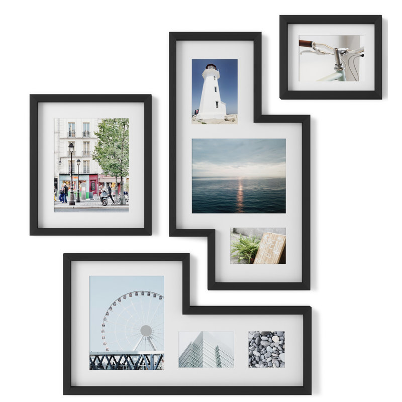 Umbra Mingle Gallery Picture Frame Set, Black
