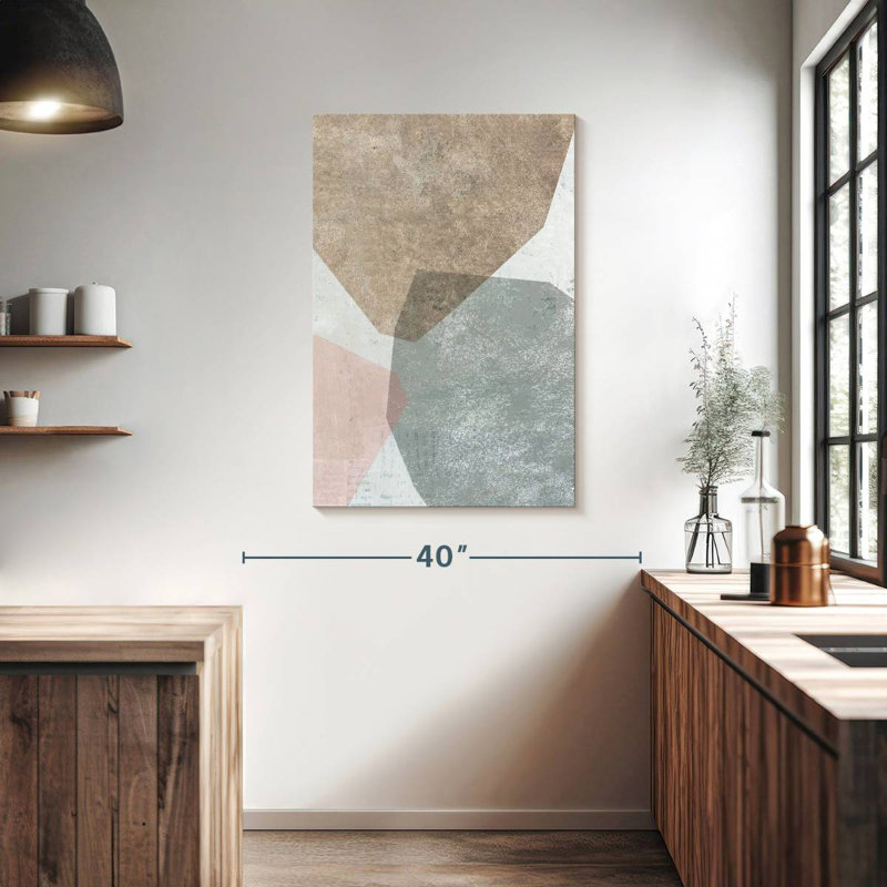 Avery Pensive I Blush Gray, 39" H x 26" W