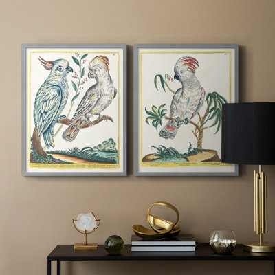 Pastel Birds I-Premium Framed Print -Ready to Hang - No Nails Required - No Nails Required