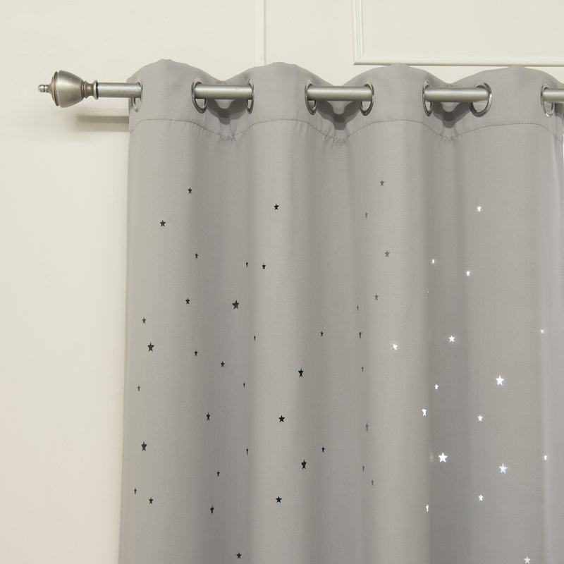 Gaitan Room Darkening Curtain Pair, 52" W x 84" L, Dove