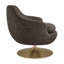 Fauteuil d'appoint pivotant en chenille Quimby Melange-338274679