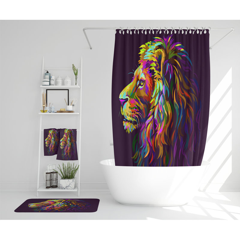 Nathenial Polyester Shower Curtain Set