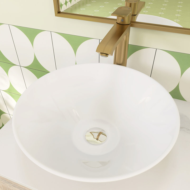 Meuble-lavabo mural simple 23,6 po avec plateau en ardoise, 24"