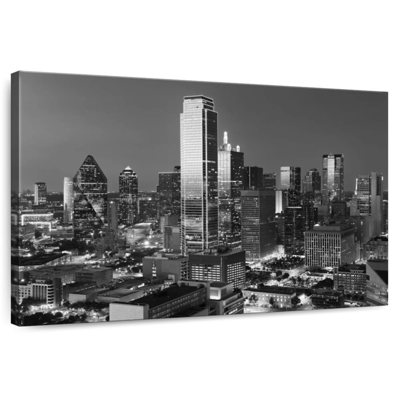 Siréci, monochrome, Dallas, Texas, H 8 po x l 12 po