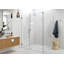 Illume 59 in. x 48.5 in. x 78 in. 90-degree Fully Frameless Wall Hinged Glass Shower Enclosure-709810724