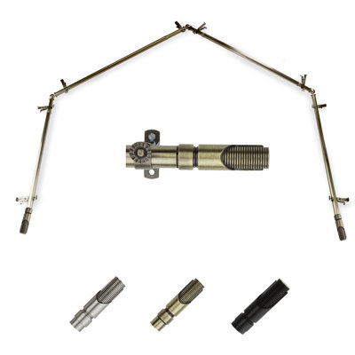 Adjustable 0.81" Bay Window Single Curtain Rod