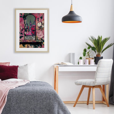 «London Spring Street View», reproduction sous verre encadrée, design par Annabelle Hall